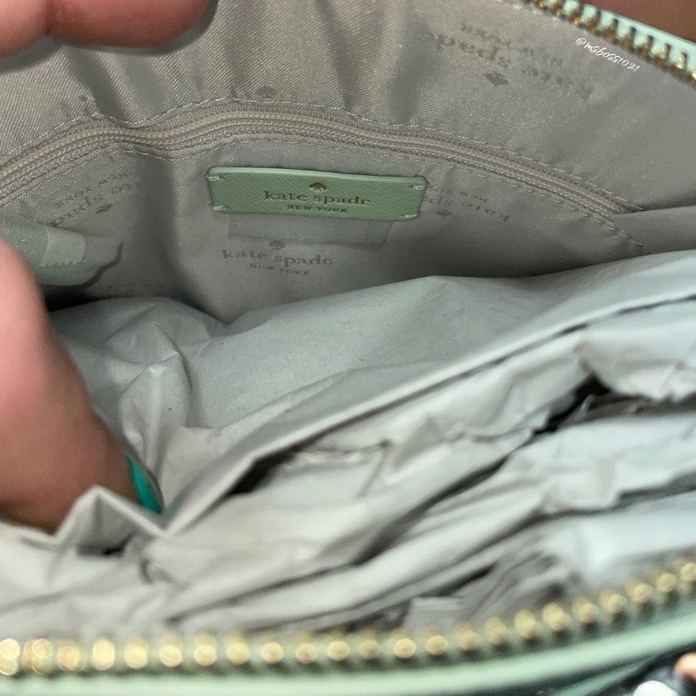 Kate Spade Staci Dome Crossbody in Light Olive NWT - Picture 9 of 10